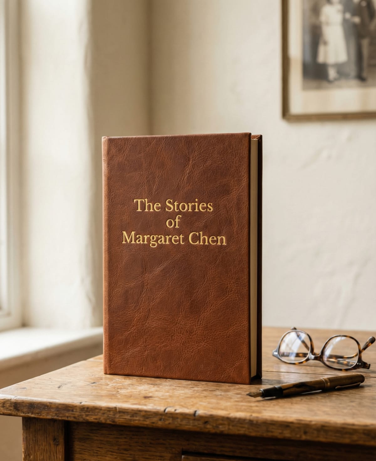 A beautifully bound memoir book - The Stories of Margaret Chen